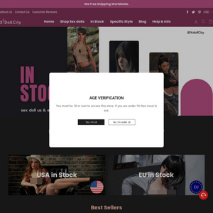 XdollCity, Sexdukke Butikker