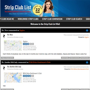 StripClubList, Hall of Fame