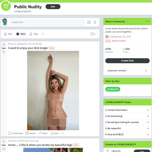 Reddit Public Nudity, Strony z Podglądackie Porno